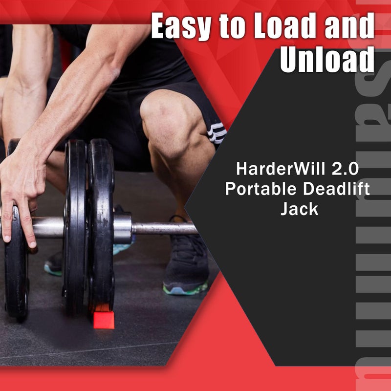 HarderWill Deadlift Jack Alternative (1 Pair) Easy to Load and Unload Weight Plates, Perfect for Deadlift, Crossfit, Powerlifting, Weightlifting, Home Gym for Your Gym Bag - Image 4